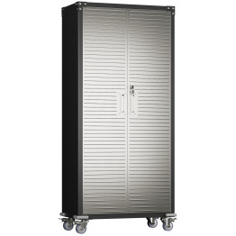 Lockable Mobile Steel Storage Cabinet 820 x 410 x 1830mm | CaterEq CESART302