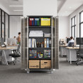 Lockable Mobile Steel Storage Cabinet 820 x 410 x 1830mm | CaterEq CESART302