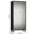 Lockable Mobile Steel Storage Cabinet 820 x 410 x 1830mm | CaterEq CESART302