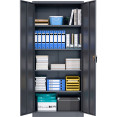 Professional Metal Grey Steel Cabinet 2 Doors 800x400x1800mm | CaterEq CESART602