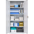 Professional Metal White Steel Cabinet 2 Doors 800x400x1800mm | CaterEq CESART604