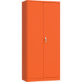 Professional Orange Steel Cabinet 2 Doors 800x400x1800mm | CaterEq CESART606