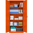 Professional Orange Steel Cabinet 2 Doors 800x400x1800mm | CaterEq CESART606