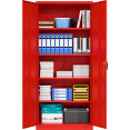Professional Red Steel Cabinet 2 Doors 800x400x1800mm | CaterEq CESART608