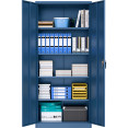Professional Metal Blue Steel Cabinet 2 Doors 800x400x1800mm | CaterEq CESART610 Professional Metal Blue Steel Cabinet 2 Doors 800x400x1800mm | CaterEq CESART610