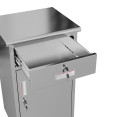 Commercial Stainless Steel 1‑Door Cabinet 750×400×400 mm | CaterEq CESARTSS1DW