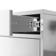 Commercial Stainless Steel Upright Cabinet with 2 Drawers and Double Doors, 900×900mm | CaterEq CESARTSS2DW