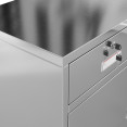 Commercial Stainless Steel Upright Cabinet with 2 Drawers and Double Doors, 900×900mm | CaterEq CESARTSS2DW