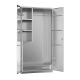 Commercial Stainless Steel Double‑Door Cleaning Cabinet, 1800×900×400 mm| CaterEq CESARTSS3S