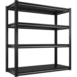 Commercial Shelving Unit 4 Tier 35kg 1000x500x1520mm Black - CESART260 Commercial Shelving Unit 4 Tier 35kg 1000x500x1520mm Black - CESART260