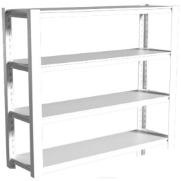 Commercial Shelving Unit 4 Tier 35kg 1000x500x1520mm White - CESART262