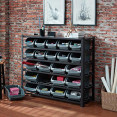 Professional Heavy Duty 5-Tier Bin Rack with 22 Plastic Storage Bins 1120x390x1010mm | CaterEq CESBRHD2250
