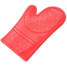 Professional Oven Mitts Silicone Red - CESC02R