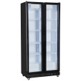 Commercial Upright Display Chiller 615L 2 Glass Door Black 900 x 580 x 1950mm | CaterEq CESC900 Commercial Upright Display Chiller 615L 2 Glass Door Black 900 x 580 x 1950mm | CaterEq CESC900