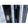 Commercial Upright Display Chiller 615L 2 Glass Door Black 900 x 580 x 1950mm | CaterEq CESC900 Commercial Upright Display Chiller 615L 2 Glass Door Black 900 x 580 x 1950mm | CaterEq CESC900
