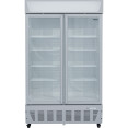 Commercial Display Refrigerator Upright 1020 litres Double Hinged glass door LED canopy Grey - CESCC1127 Commercial Display Refrigerator Upright 1020 litres Double Hinged glass door LED canopy Grey - CESCC1127