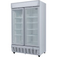 Commercial Display Refrigerator Upright 1020 litres Double Hinged glass door LED canopy Grey - CESCC1127 Commercial Display Refrigerator Upright 1020 litres Double Hinged glass door LED canopy Grey - CESCC1127