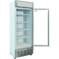 Commercial Display Refrigerator Upright 390 litres Hinged glass door LED canopy Grey - CESCC387 Commercial Display Refrigerator Upright 390 litres Hinged glass door LED canopy Grey - CESCC387