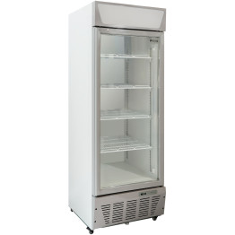 Commercial Display Refrigerator Upright 500 litres Hinged glass door LED canopy Grey - CESCC517 Commercial Display Refrigerator Upright 500 litres Hinged glass door LED canopy Grey - CESCC517