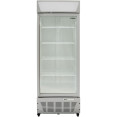 Commercial Display Refrigerator Upright 500 litres Hinged glass door LED canopy Grey - CESCC517 Commercial Display Refrigerator Upright 500 litres Hinged glass door LED canopy Grey - CESCC517