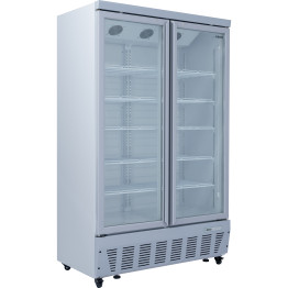 Commercial Display Refrigerator 1023 Litres Upright 2 Doors Ventilated Cooling 1215x730x2020mm - CESCT1127