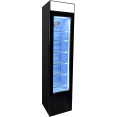 Commercial Bottle cooler Upright 105 litres Hinged glass door LED Canopy Black - CESC105B