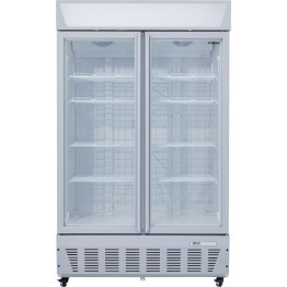Commercial Display Freezer Upright 950 litres Double Hinged glass door LED canopy Grey - CESDC1000 Commercial Display Freezer Upright 950 litres Double Hinged glass door LED canopy Grey - CESDC1000