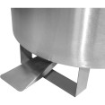 Professional Stainless Steel Pedal Waste Bin With Lid & Wheels 55 Litres | CaterEq CESDCP55 Professional Stainless Steel Pedal Waste Bin With Lid & Wheels 55 Litres | CaterEq CESDCP55