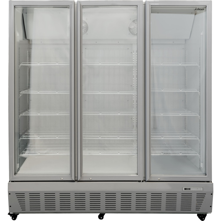 Commercial Freezer Upright 1500 litres Triple Hinged glass door Grey - CESDF1500 Commercial Freezer Upright 1500 litres Triple Hinged glass door Grey - CESDF1500