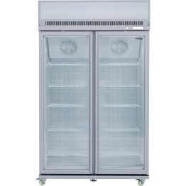 Commercial Display Freezer Upright 1000 litres Double Hinged glass door LED canopy Grey - CESDM1000 Commercial Display Freezer Upright 1000 litres Double Hinged glass door LED canopy Grey - CESDM1000