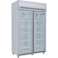Commercial Display Freezer Upright 1000 litres Double Hinged glass door LED canopy Grey - CESDM1000 Commercial Display Freezer Upright 1000 litres Double Hinged glass door LED canopy Grey - CESDM1000