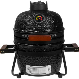 13" Ceramic Kamado BBQ  Grill Egg Black - CESE13BLACK