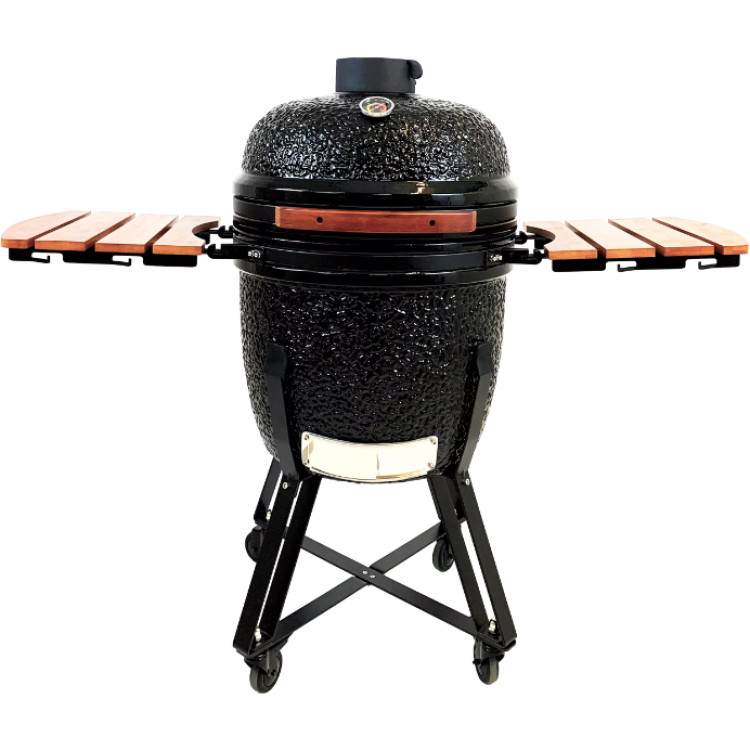 22" Ceramic Kamado BBQ Grill Egg XL Black - CESE21BLACK