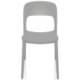 Bistro Dining Chair Plastic Grey Indoors & Outdoors - CEWW053GREY