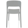 Bistro Dining Chair Plastic Grey Indoors & Outdoors - CEWW053GREY