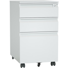 Professional Mobile Filing & Storage Cabinet 3 drawer 390x500x650mm Light Grey - CESEMC1LIGHTGREY