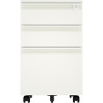 Professional Mobile Filing & Storage Cabinet 3 drawer 390x500x650mm White - CESEMC1WHITE