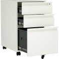 Professional Mobile Filing & Storage Cabinet 3 drawer 390x500x650mm White - CESEMC1WHITE