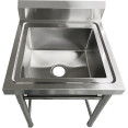 Commercial Sink Stainless steel 600x600x900mm 1 bowl Splashback - CESINK6060