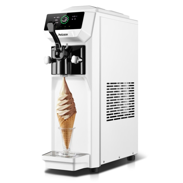 Commercial Standing Soft Serve Ice Cream Machine 13–16L/H 210x610x706mm | CaterEq CESKFAT1116WHITE