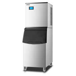 Commercial Freestanding Ice Cube Maker 225kg/24h with 90kg Storage Bin 585x680x1560mm | CaterEq CESKFM500F