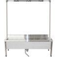 Commercial Stainless Steel Mop Sink with High Rack & 2-in-1 Mop Holder 1500x600x550mm | CaterEq CESMSJYHR15060 Commercial Stainless Steel Mop Sink with High Rack & 2-in-1 Mop Holder 1500x600x550mm | CaterEq CESMSJYHR15060