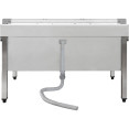 Commercial Stainless Steel Mop Sink with Low Rack & 2-in-1 Mop Holder 1000x600x550mm | CaterEq CESMSJYLR10060