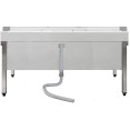 Commercial Stainless Steel Mop Sink with Low Rack & 2-in-1 Mop Holder 1200x600x550mm | CaterEq CESMSJYLR12060 Commercial Stainless Steel Mop Sink with Low Rack & 2-in-1 Mop Holder 1200x600x550mm | CaterEq CESMSJYLR12060