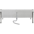 Commercial Stainless Steel Mop Sink with Low Rack & 2-in-1 Mop Holder 1500x600x550mm | CaterEq CESMSJYLR15060