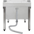 Commercial Stainless Steel Mop Sink with Low Rack & 2-in-1 Mop Holder 600x600x550mm | CaterEq CESMSJYLR6060