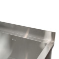Commercial Stainless Steel Mop Sink with Low Rack & 2-in-1 Mop Holder 600x600x550mm | CaterEq CESMSJYLR6060