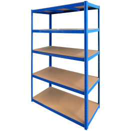 Commercial Blue Heavy Duty Shelving Unit 5 Shelves 1375kg Loading Capacity 900x450x1800mm - CEMD9045BLUE