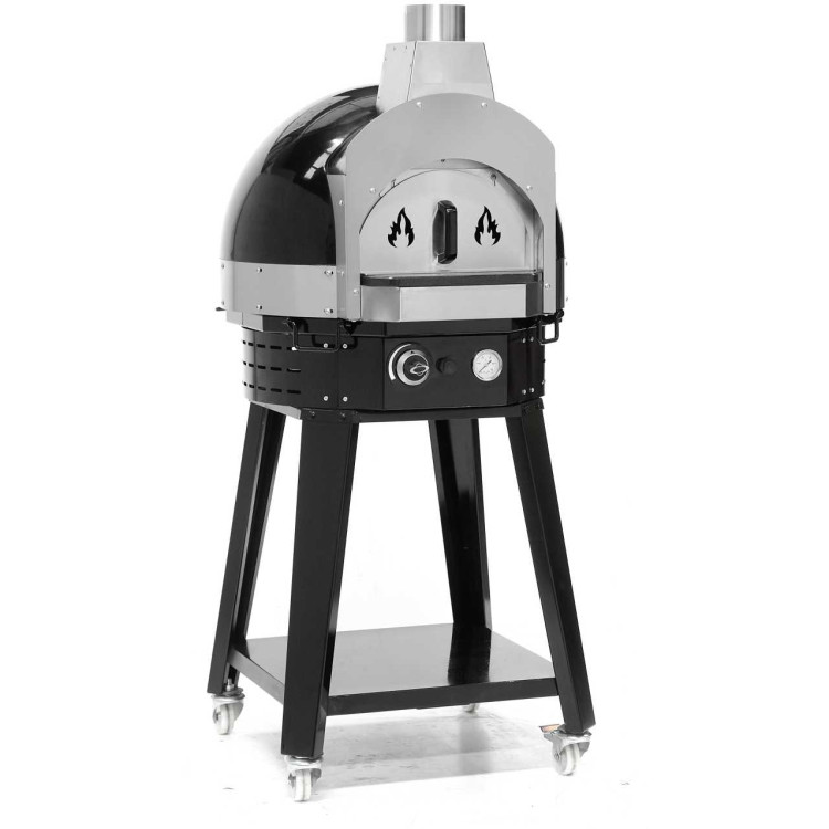 Gas Pizza Oven Ø700 Stone Base with Stand - CESPOH70B-SPOH70AS