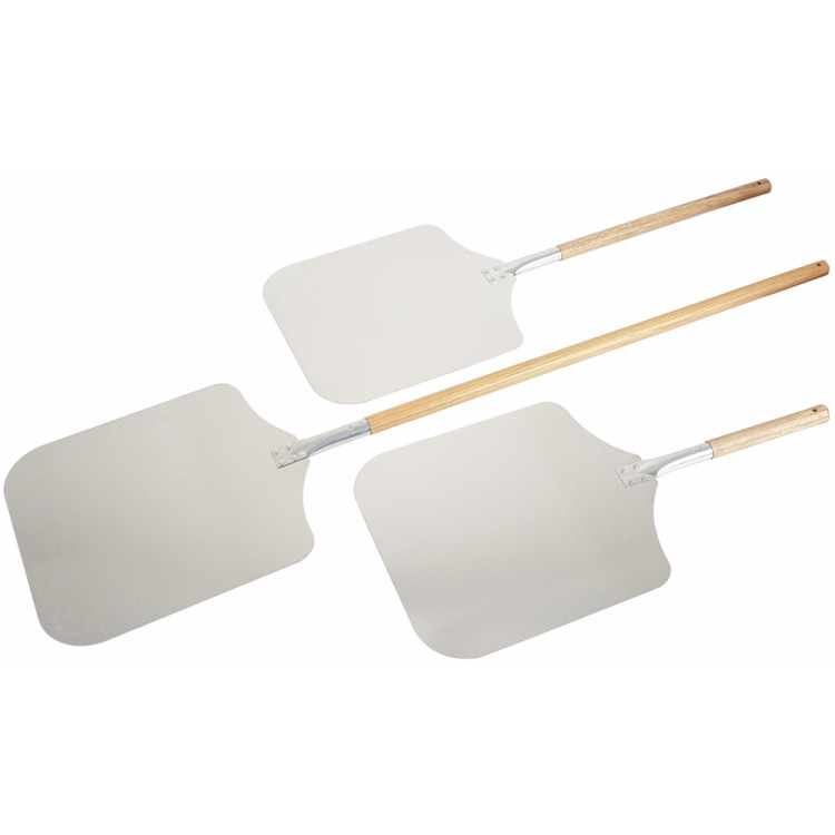 Pizza Peel 12'' square Wood handle Length 66cm - CESPP6012W